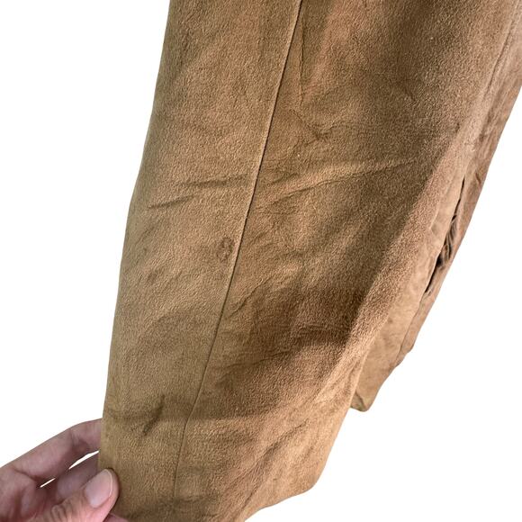 Vintage 1960s Youthmodes Petites Tan Suede Coat w Real Mink Collar, Union Made - Picture 11 of 16